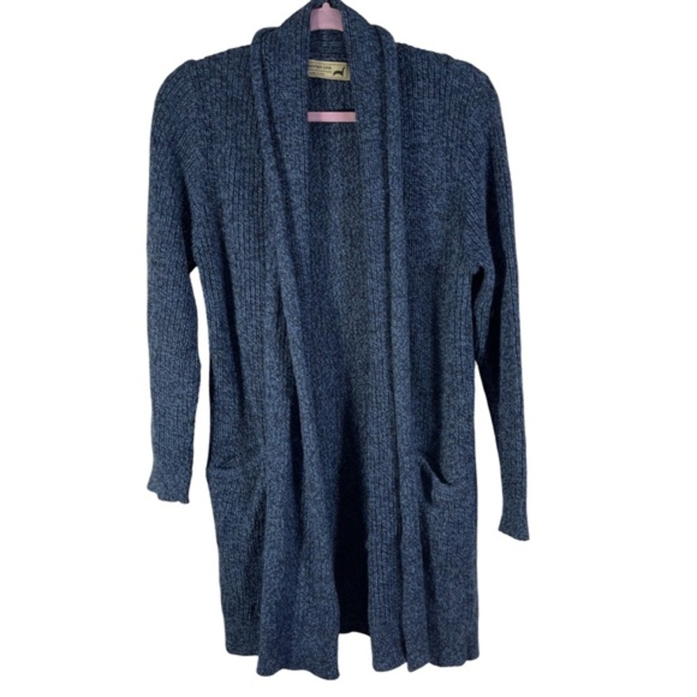 Peruvian Link Alpaca Collection Cardigan Sweater Womens OS Color Blue/Navy Blue